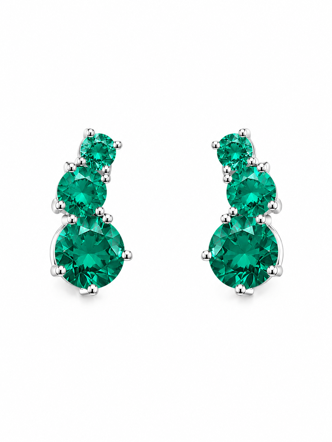 Ear Cuff 3 Pedras Turmalina