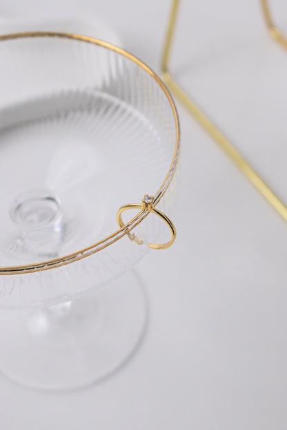 Anel Regulável Solitário Slim