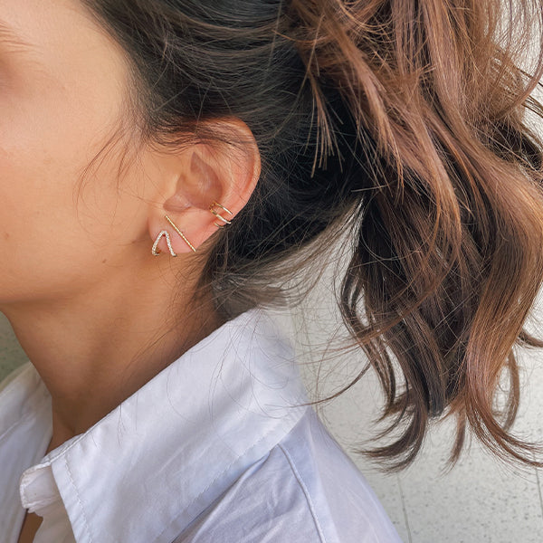 Brinco Laura Cravejado