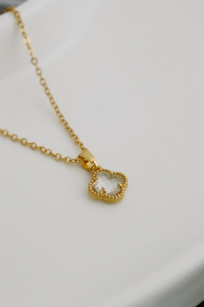 Colar Trevo Cristal