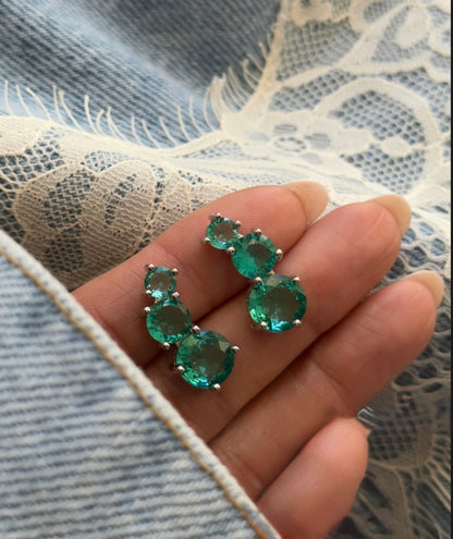 Ear Cuff 3 Pedras Turmalina