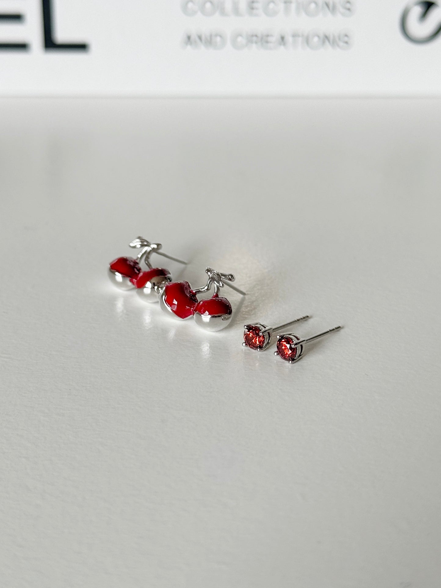 Brinco Duo Cherry