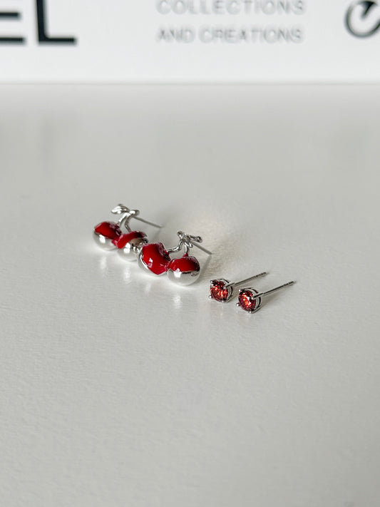 Brinco Duo Cherry