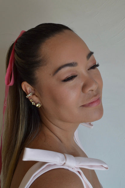 Ear Cuff Colors Zircônia Redonda